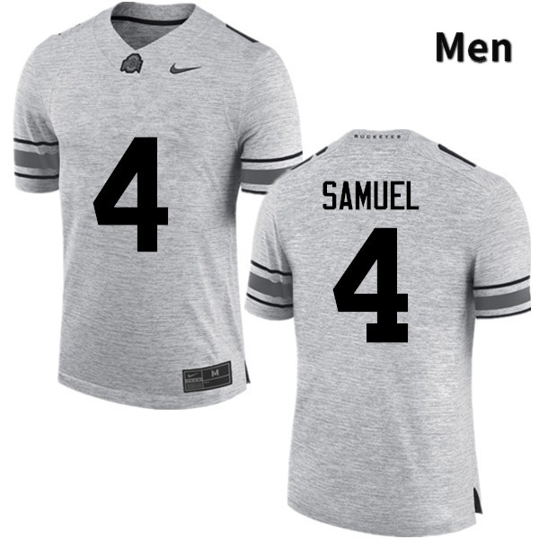 Ohio State Buckeyes Curtis Samuel Men's #4 Gray Game Stitched College Football Jersey
